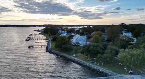 Nearby marina