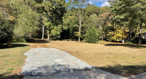 Front yard left view