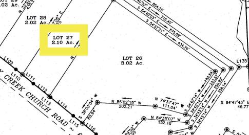 Lot 27 Lot Lines