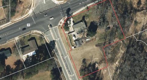 aerial main 629 W. Academy