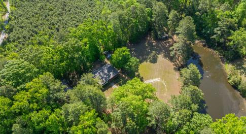 Pond & house
