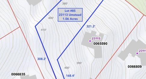 Lot #85 - 23113 Umstead – GIS Map