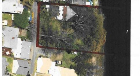 aerial before house removed