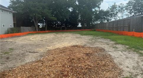 cleared lot