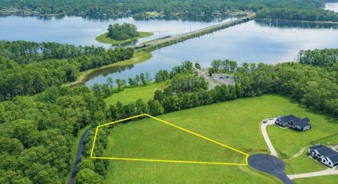 photo enhanced to show how land will look in spring/summer