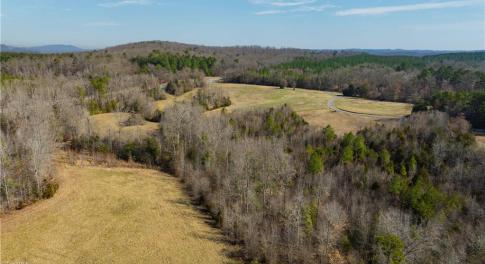Aerial view from backside of 27.38 acre tract