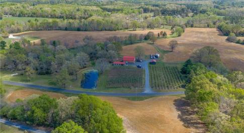 54.04 private acres with pond, creek, and existing agricultural infrastructure