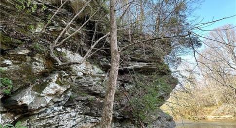 Bottom of cliff on the Dan River