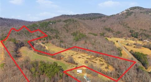 Red outline is approx layout of the parcel.