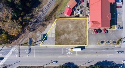 Aerial view of property's location featuring prope