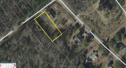 Aerial view of property's location featuring prope