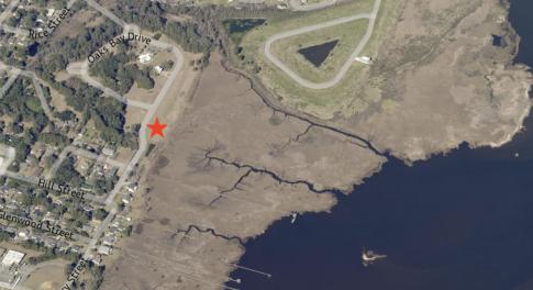 Aerial view of property's location