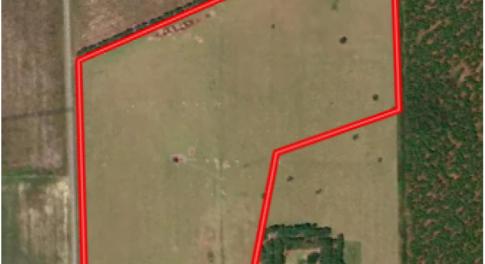 Map / location featuring property parcel outlined