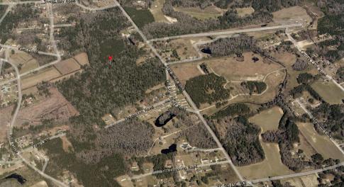Aerial view of property's location