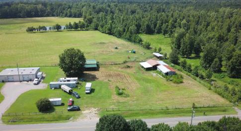 View of rural area with a pastoral area