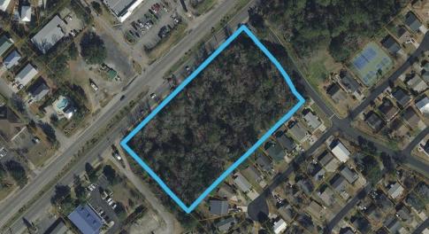 Map / location featuring property boundaries highl