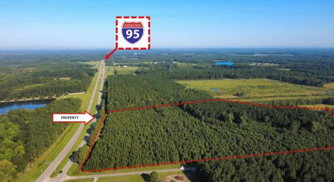 Overview of rural landscape featuring property par