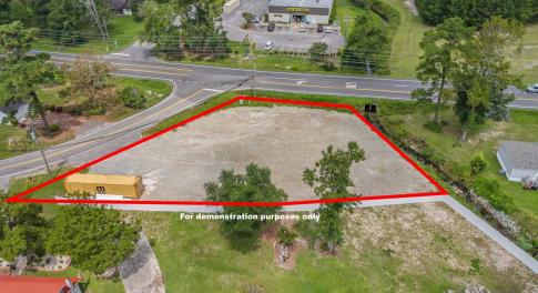 Aerial view of property's location featuring prope