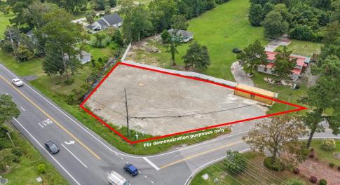 View of property location with property parcel out