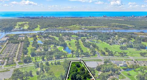 Aerial view of property's location featuring prope