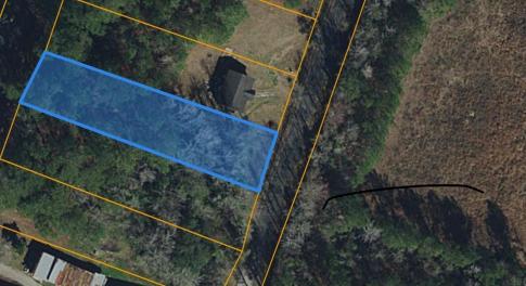 Map / location with property parcel outlined