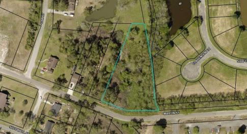 Aerial overview of property's location featuring p