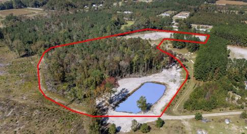 Aerial overview of property's location featuring a