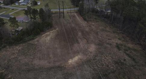 Aerial overview of property's location featuring r