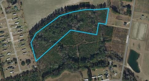 Aerial view of property's location featuring prope