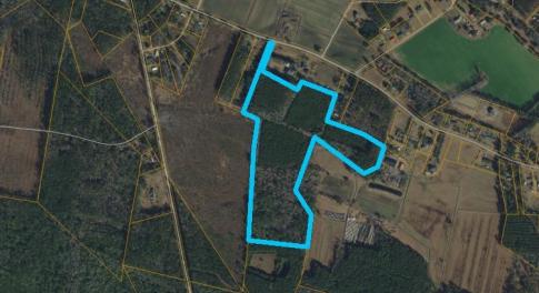 Aerial overview of property's location