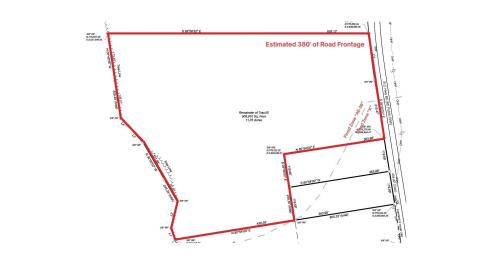 Map showing property parcels