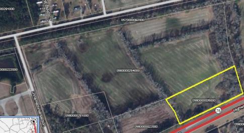 Aerial view of property's location