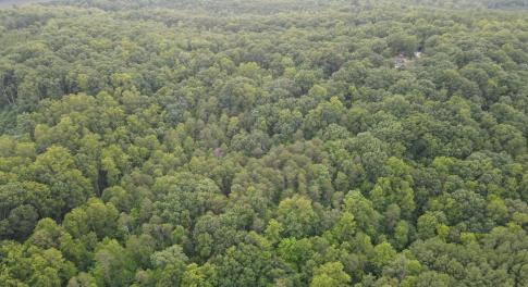 Aerial view towards back of lot