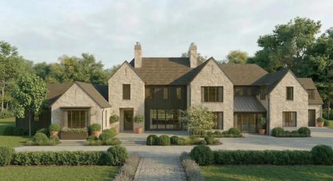 Permit-approved plans by Bushman-Dreyfus for this home are available.