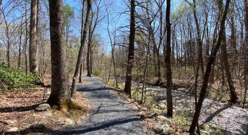 Parcel borders community open space and Stoney Creek