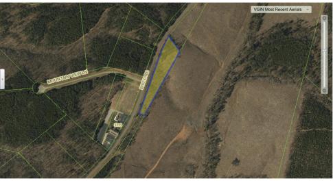 Overhead view of property