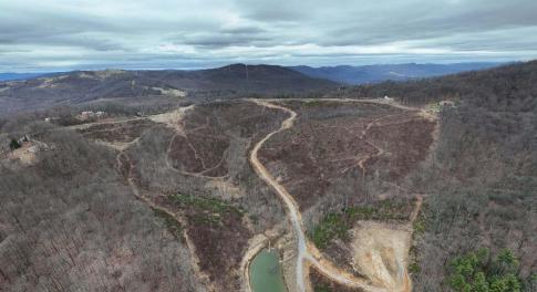 aerial view of land