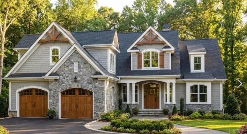 Photo is a rendering of house plan. Finishes will vary and are to be made at builder's discretion. Please reach out for confirmation of exact finishes throughout home. Plans for brick, stone, and wood board and batten on exterior.